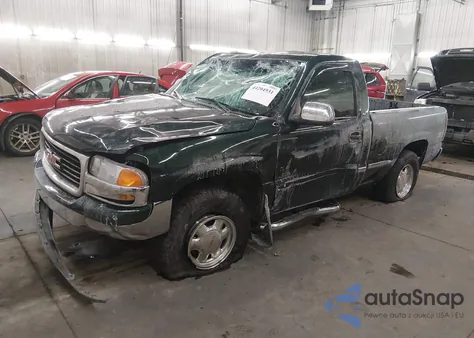 2001 GMC Sierra 1500 Sle z USA, uszkodzony, nr VIN 1GTEK14TX1Z303004